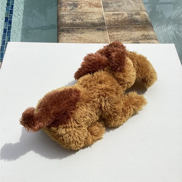 Gundfun Droopy Snoring Dog Plush 14" Long Light Brown Hanging Jowls Stuffed Toy - Picture 4 of 7